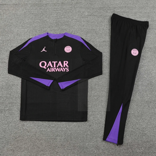 PSG 24/25 Black/Purple Tracksuit