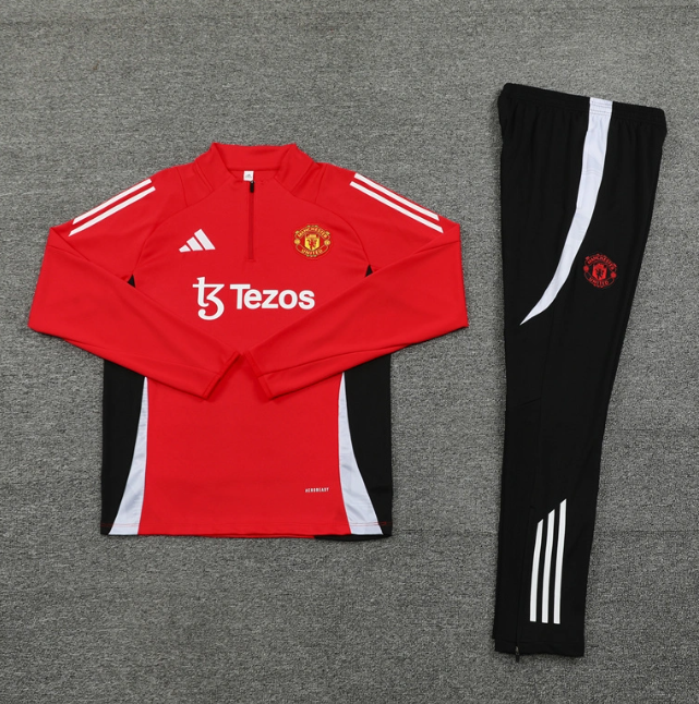 Manchester United 24/25 Red/Black Tracksuit