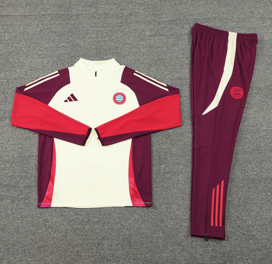 Bayern Muich 24/25 White/Red Tracksuit